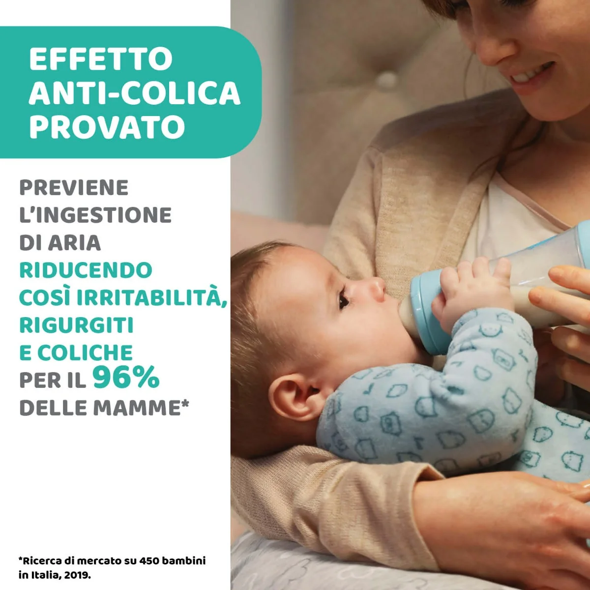 Chicco Biberon Perfect5 Azz 150Ml Sil 1Foro