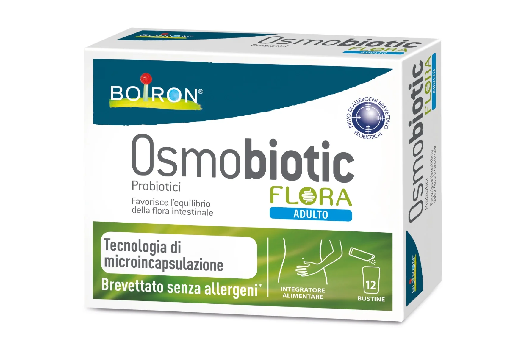 Boiron Osmobiotic Flora Adulto Integratore Probiotico 12 Bustine Benessere Intestinale