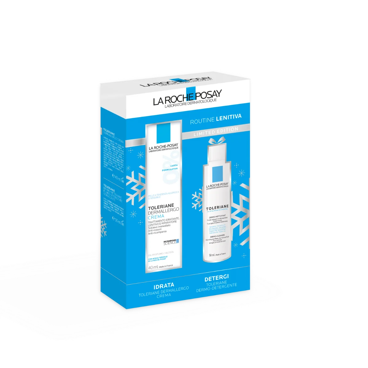 Cofanetto La Roche Posay Toleriane Dermallergo Crema 40 ml + Toleriane Dermo Nettoyant 15 ml Pelle allergica e ultrasensibile