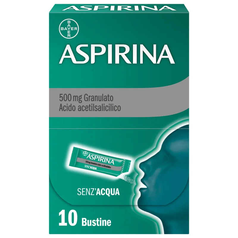 Aspirina in Granuli Antidolorifico 10 Bustine Mal di Testa