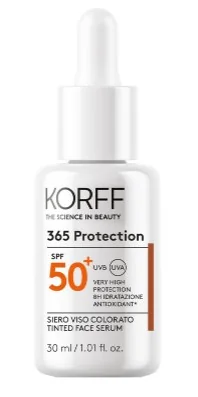 Korff Siero Viso Spf 50+ Colorato 30 ml Siero idratante colorato spf 50+