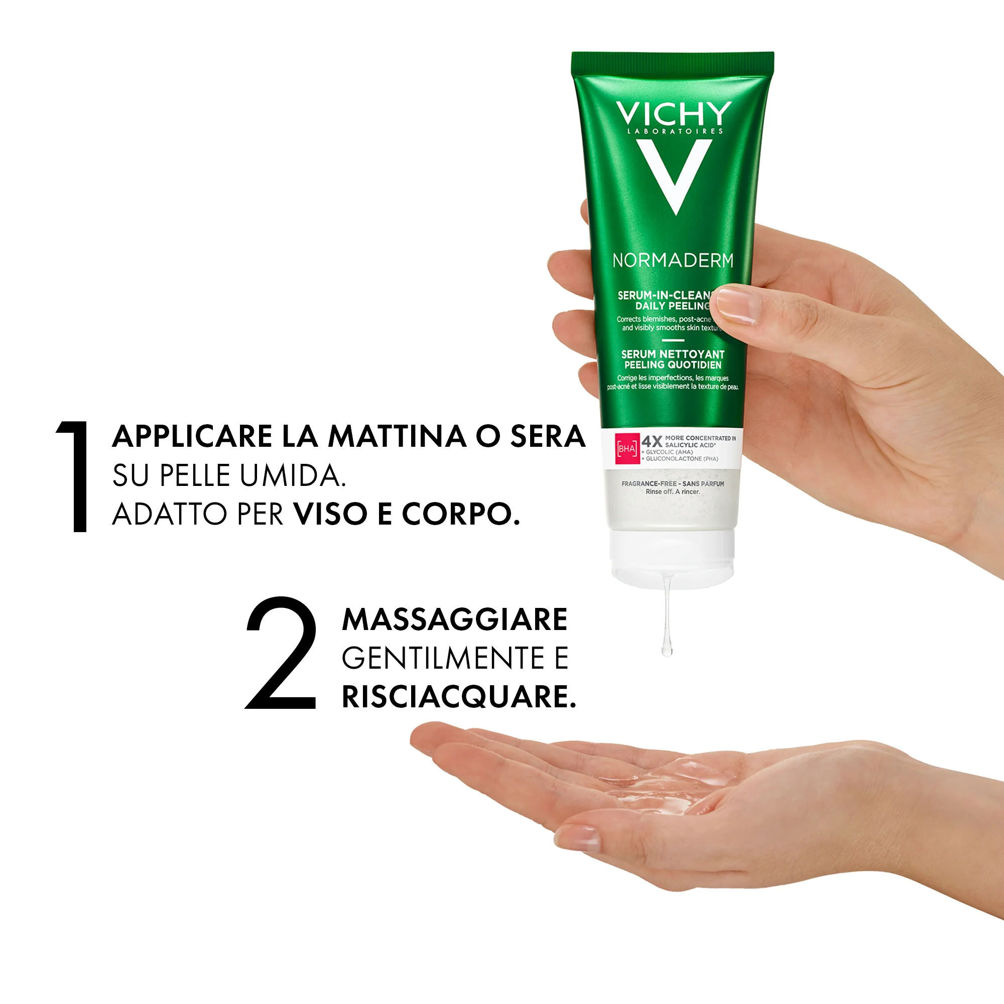 Vichy Normaderm No Peel Cleanser 125 Ml Detergente viso delicato