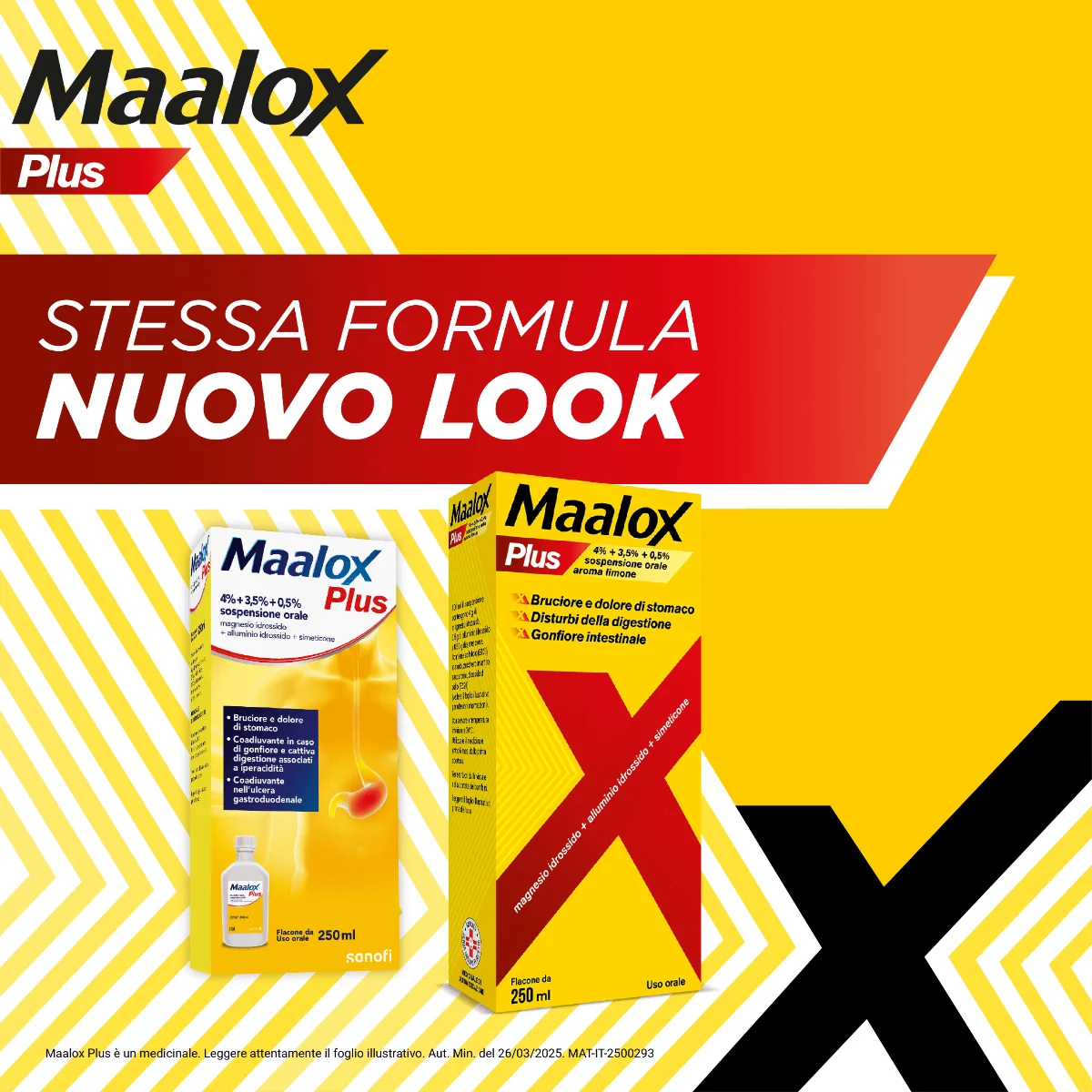 Maalox Plus Sospensione Orale Gusto Limone 250 ml Antiacido