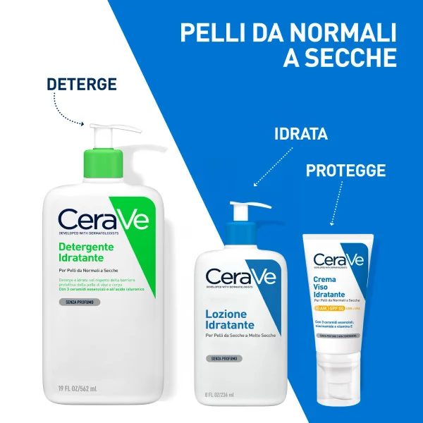 CeraVe Lozione Idratante Corpo 236 ml Pelle da Normale a Secca