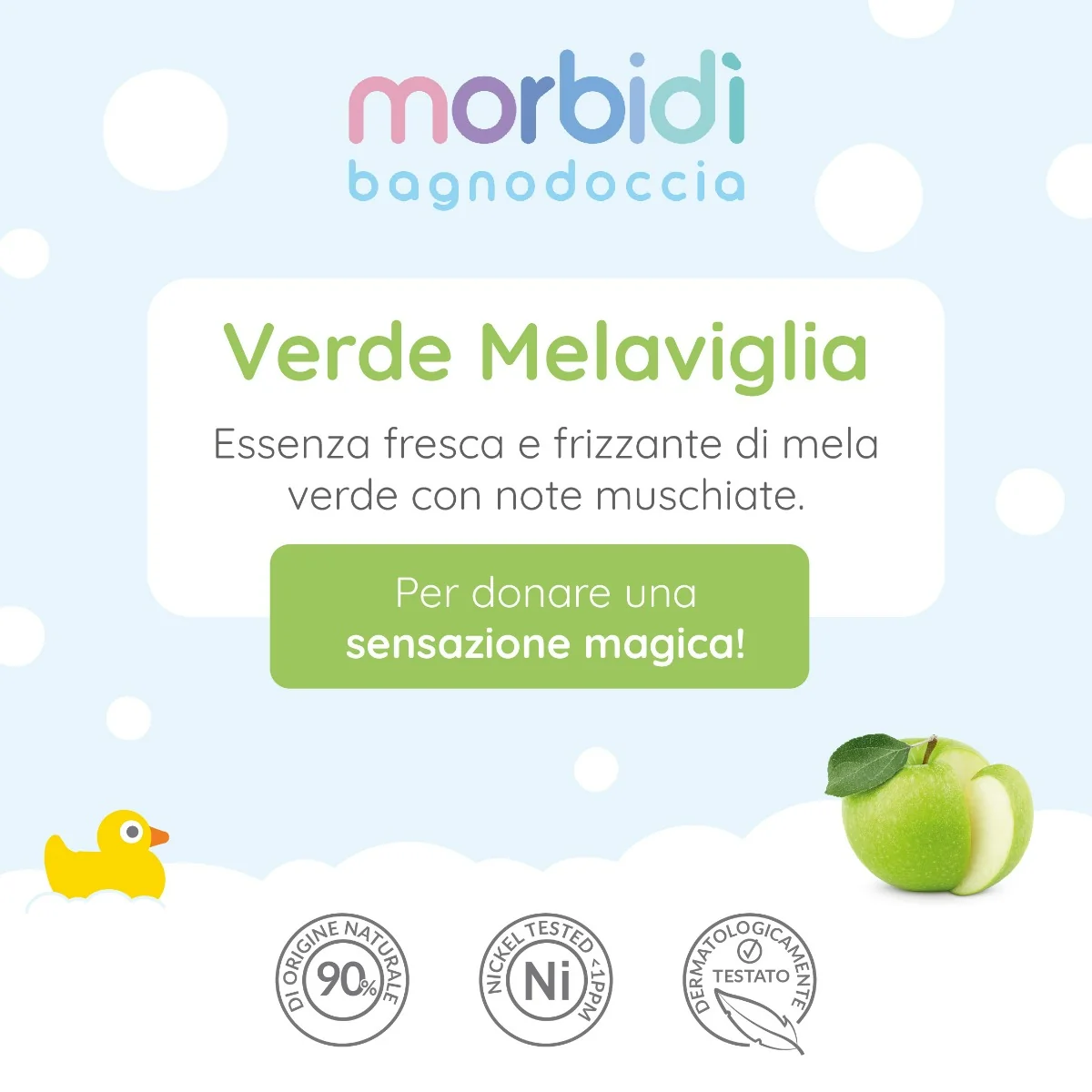 Morbidi' Doccia Melaverde 250 ml Detergente Quotidiano
