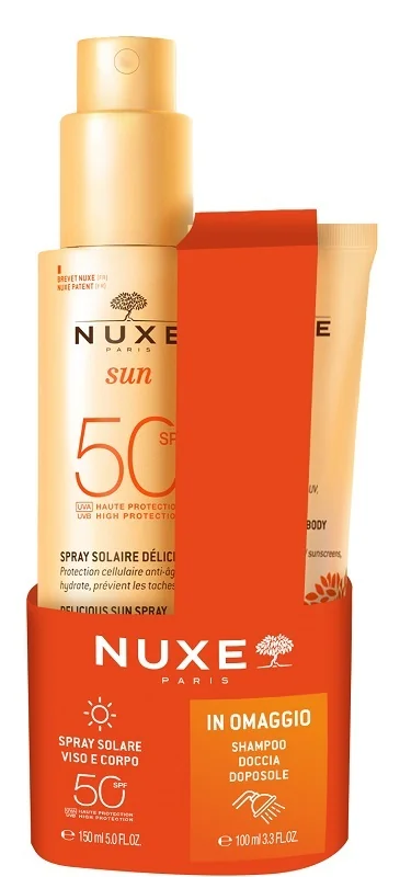 Nuxe Sun Olio Spf50 150 Ml + Shampoo Doccia Doposole 100 Ml