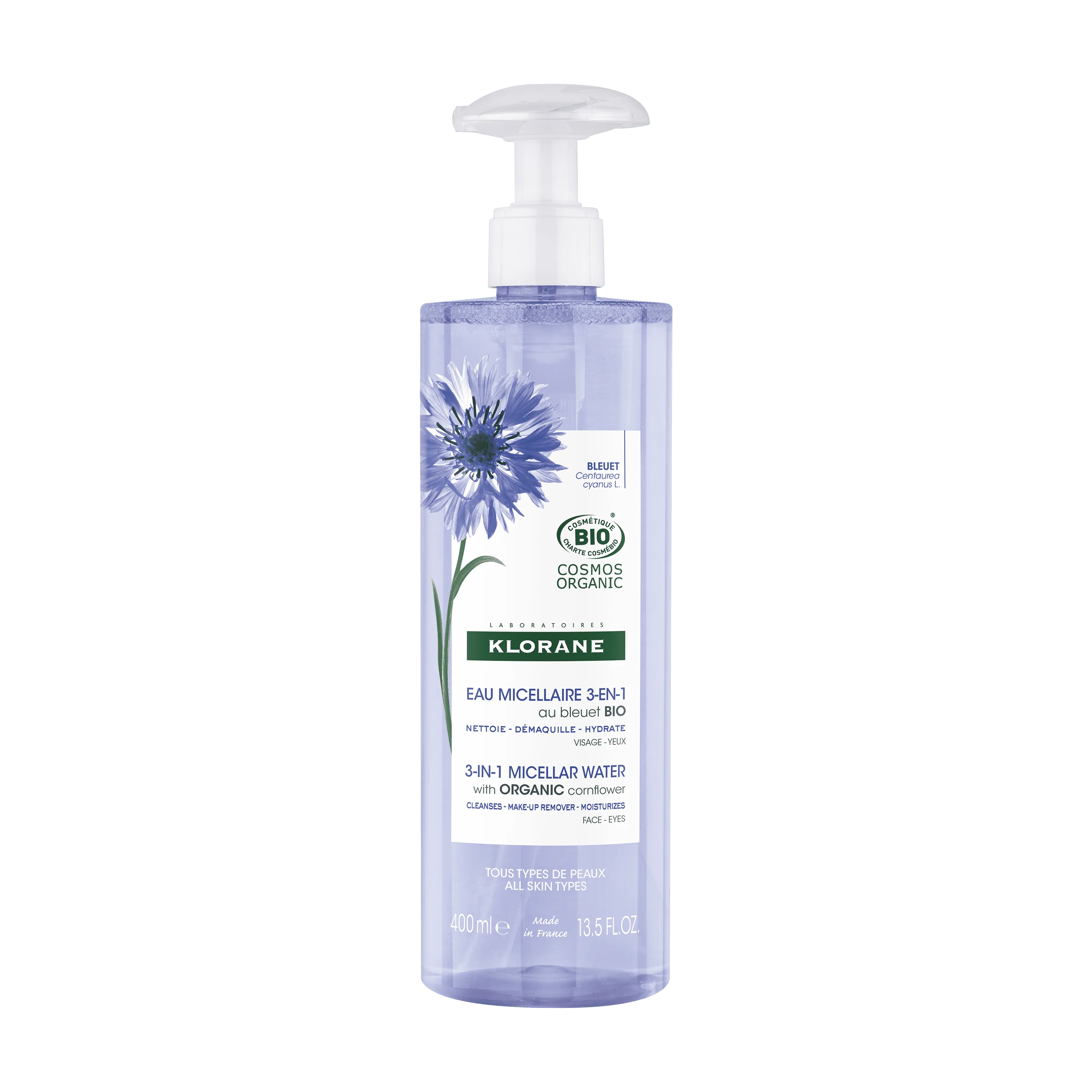 Klorane Acqua Micell Fiordaliso 3 In 1 400 Ml