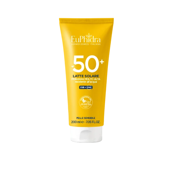 Euphidra Latte Solare SPF 50+ 200 ml Protezione Molto Alta