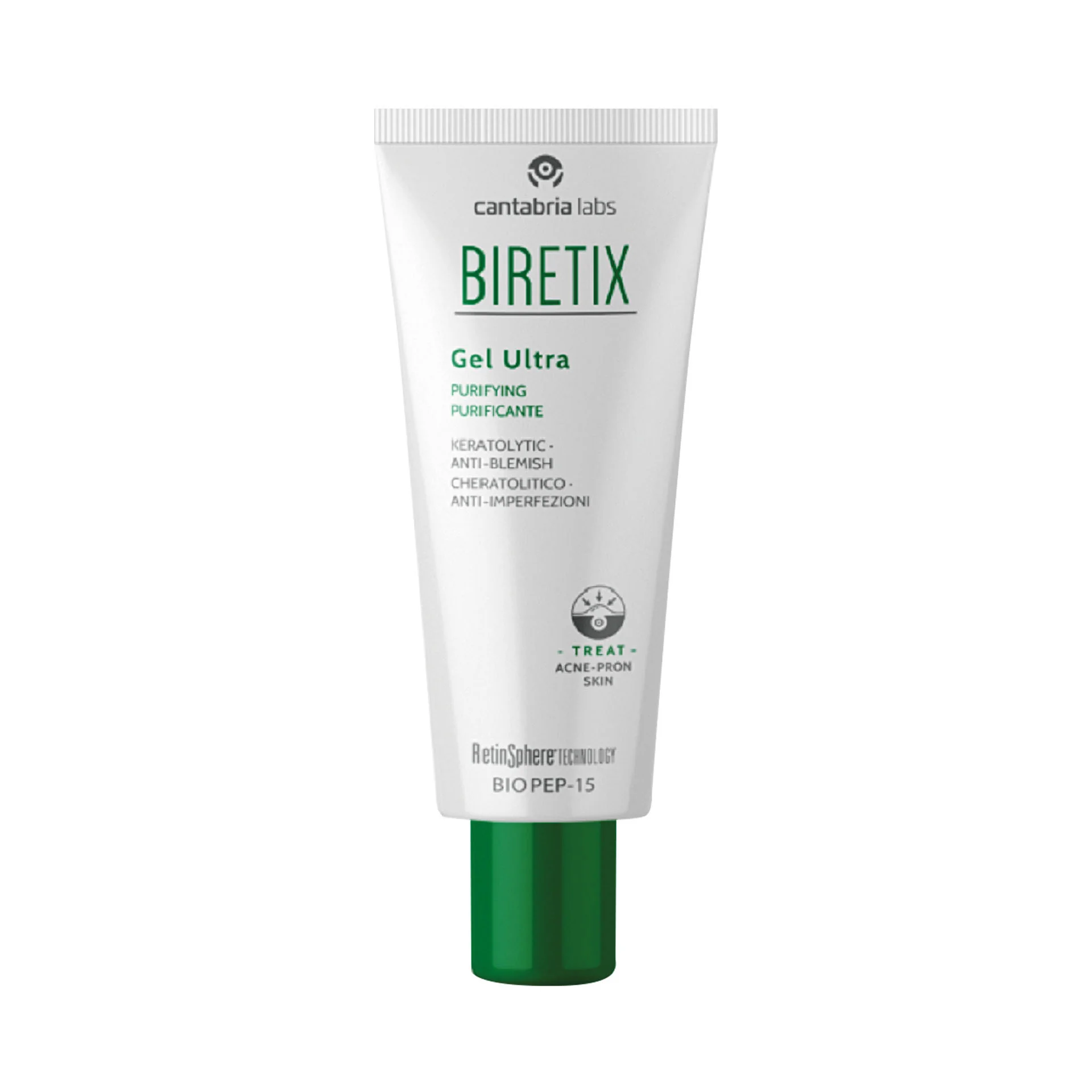 Biretix Ultra Gel 50 ml Contrasta Formazione Comedoni e Microorganismi che Alterano Pelle