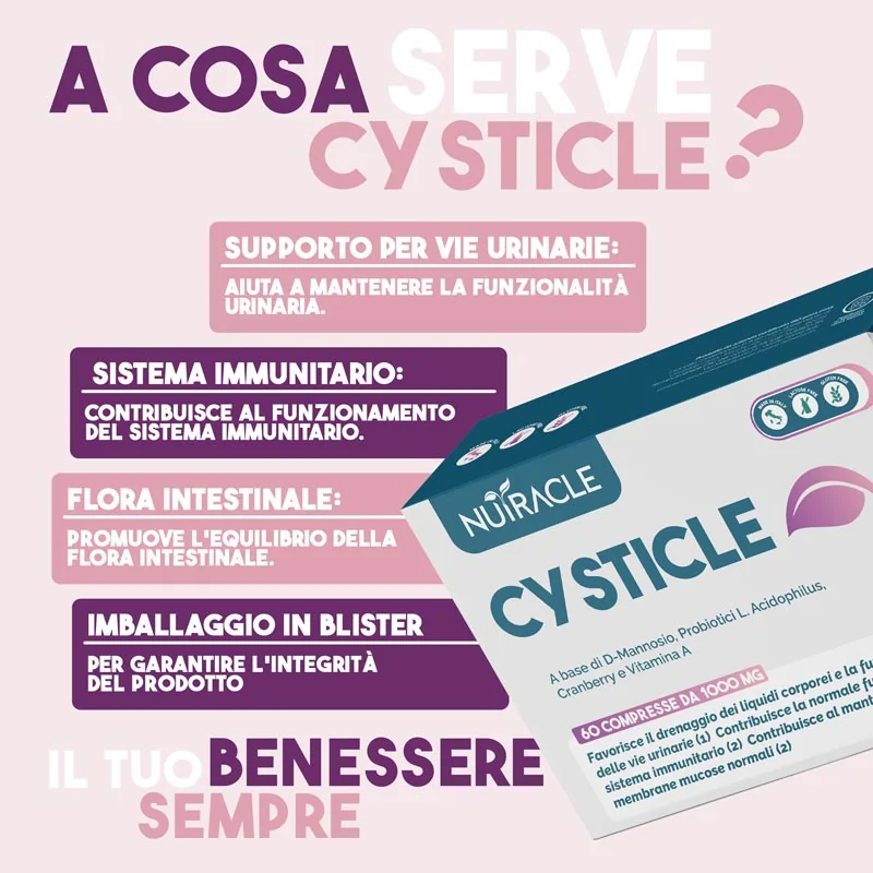 Nutracle Cysticle 60Cpr Sistema Immunitario e Vie Urinarie