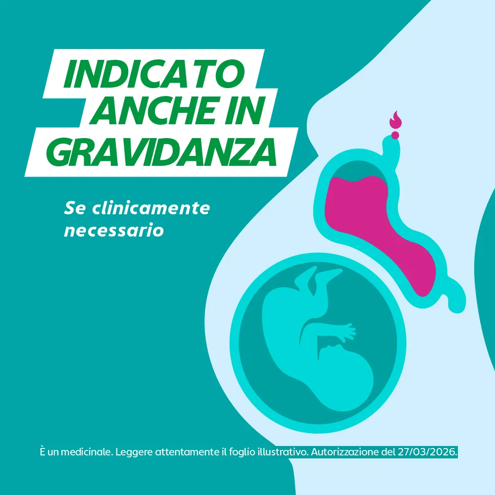 Gaviscon Sospensione Orale Aroma Menta 500 mg + 267 mg 24 Bustine Per Bruciore di Stomaco
