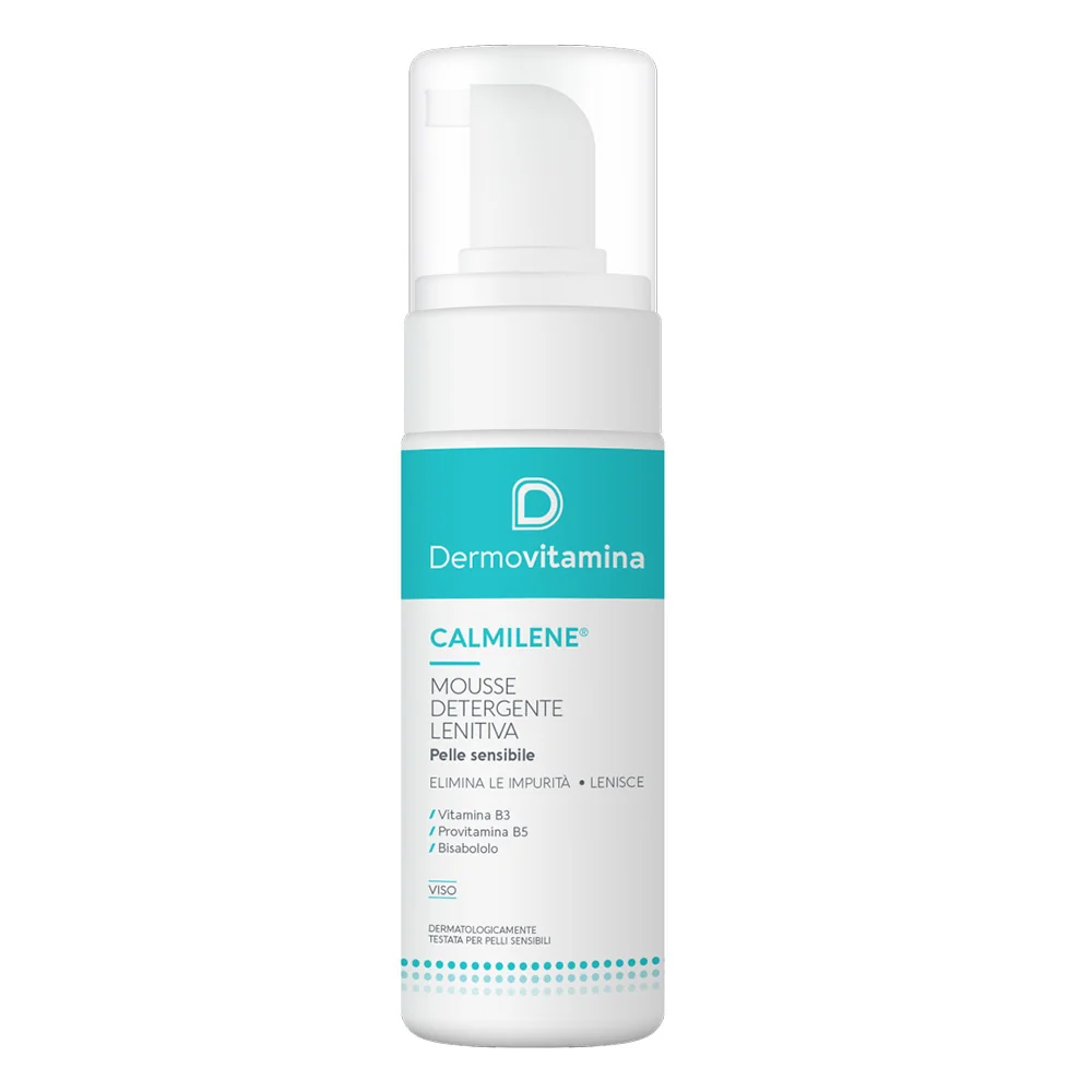 Dermovitamina Calmilene Mousse Detergente Lenitiva 150 ml Pelle Sensibile