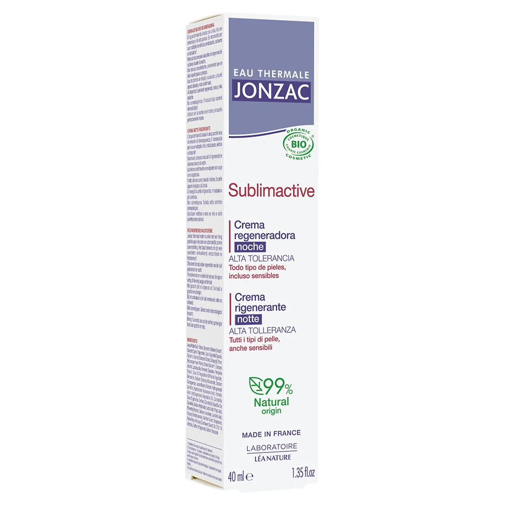 Jonzac Crema Notte Anti Age Sublimactive 40 Ml Levigante su Rughe e Linee Sottili