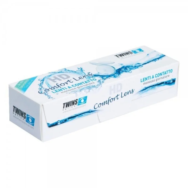 HD Comfort Lens Twins Optical -5,25 Lenti a Contatto Giornaliere 10 Confezioni Comfort Elevato