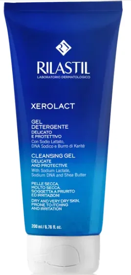 Rilastil Xerolact Detergente 200 ml Per Pelli Secche e Disidratate