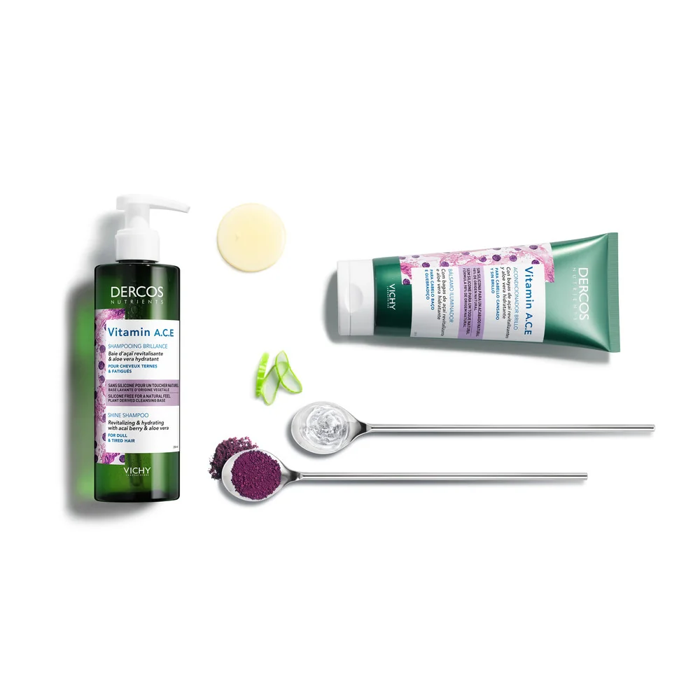Vichy Dercos Nutrients Vitamin ACE Shampoo Illuminante 250 ml Capelli spenti e opachi
