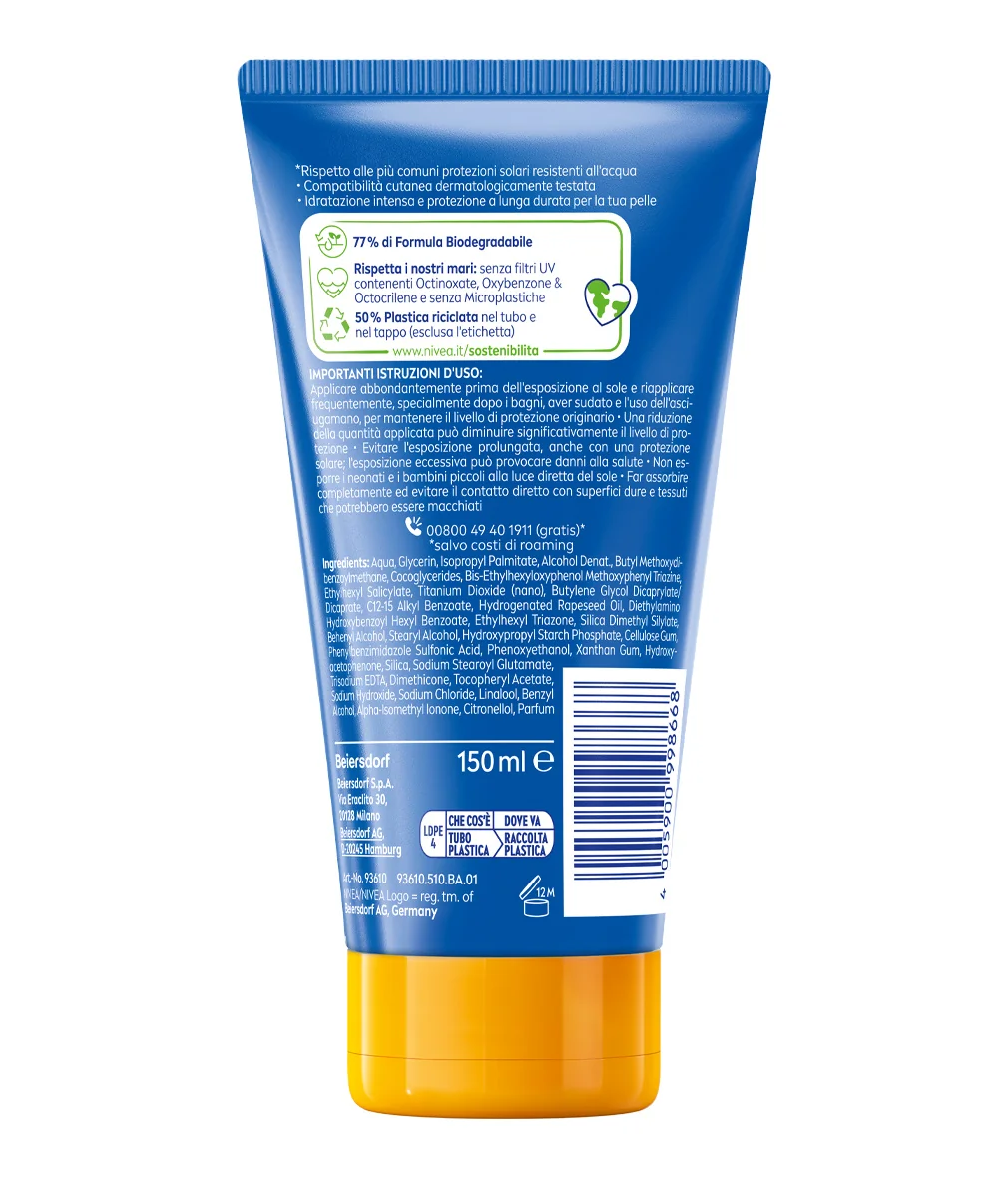 Nivea Sun Protect& Hydrate Ultra 150 ml Crema solare ultra resistente all'acqua