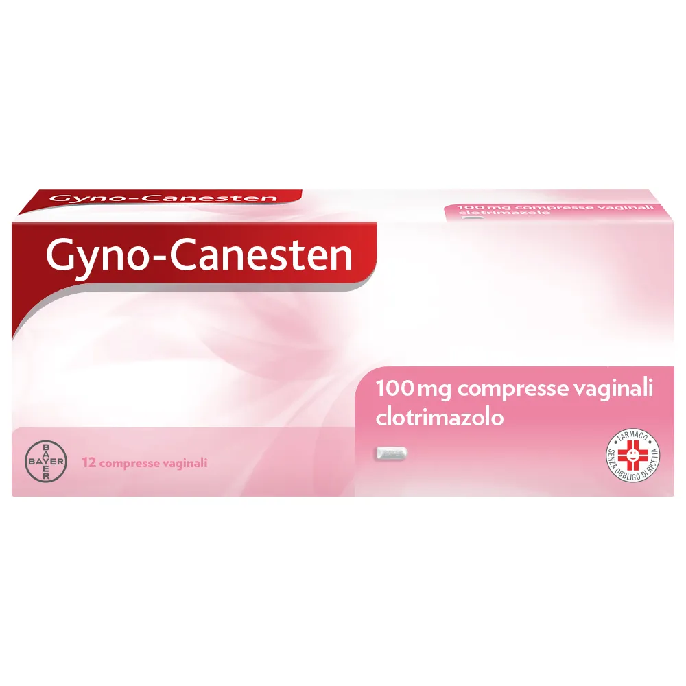 Gyno-Canesten 12 Compresse Candida, Prurito, Bruciore, Perdite