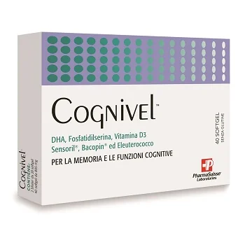 Cognivel Integratore Per Le Funzioni Cognitive 40 Softgel Senza Glutine