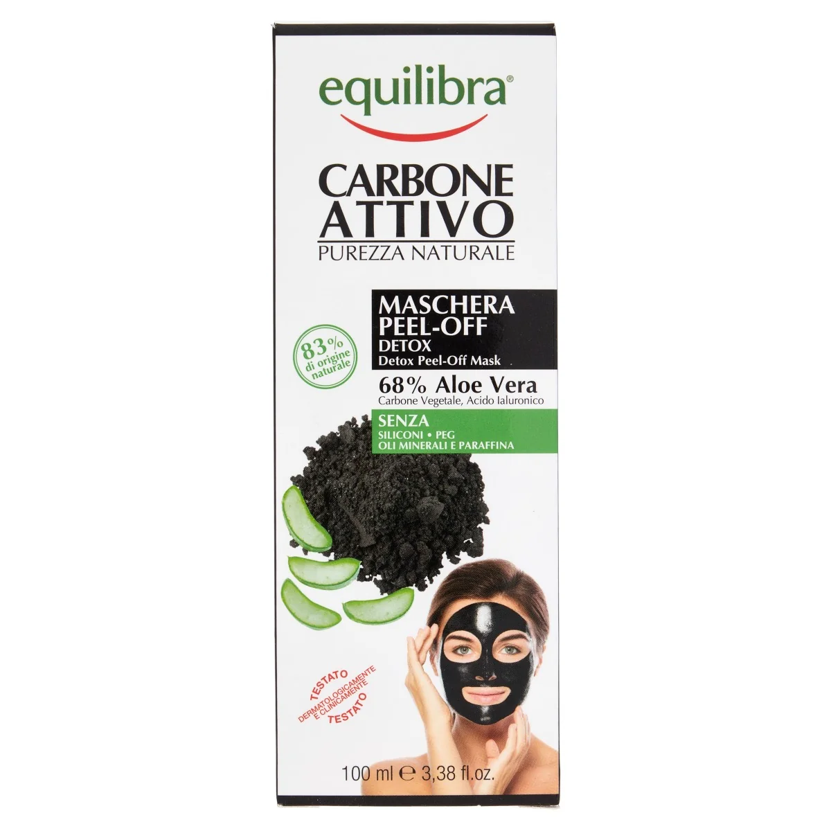 Equilibra Carbone Attivo Maschera Detox Senza Parabeni
