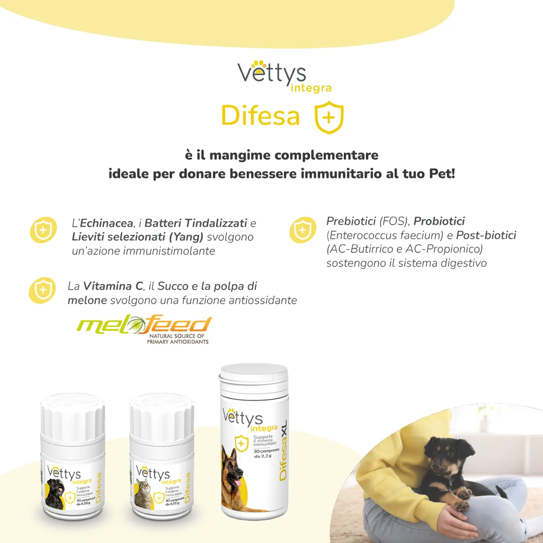 Vettys Integra Difesa Gatto 30 Compresse Sistema Immunitario del Gatto