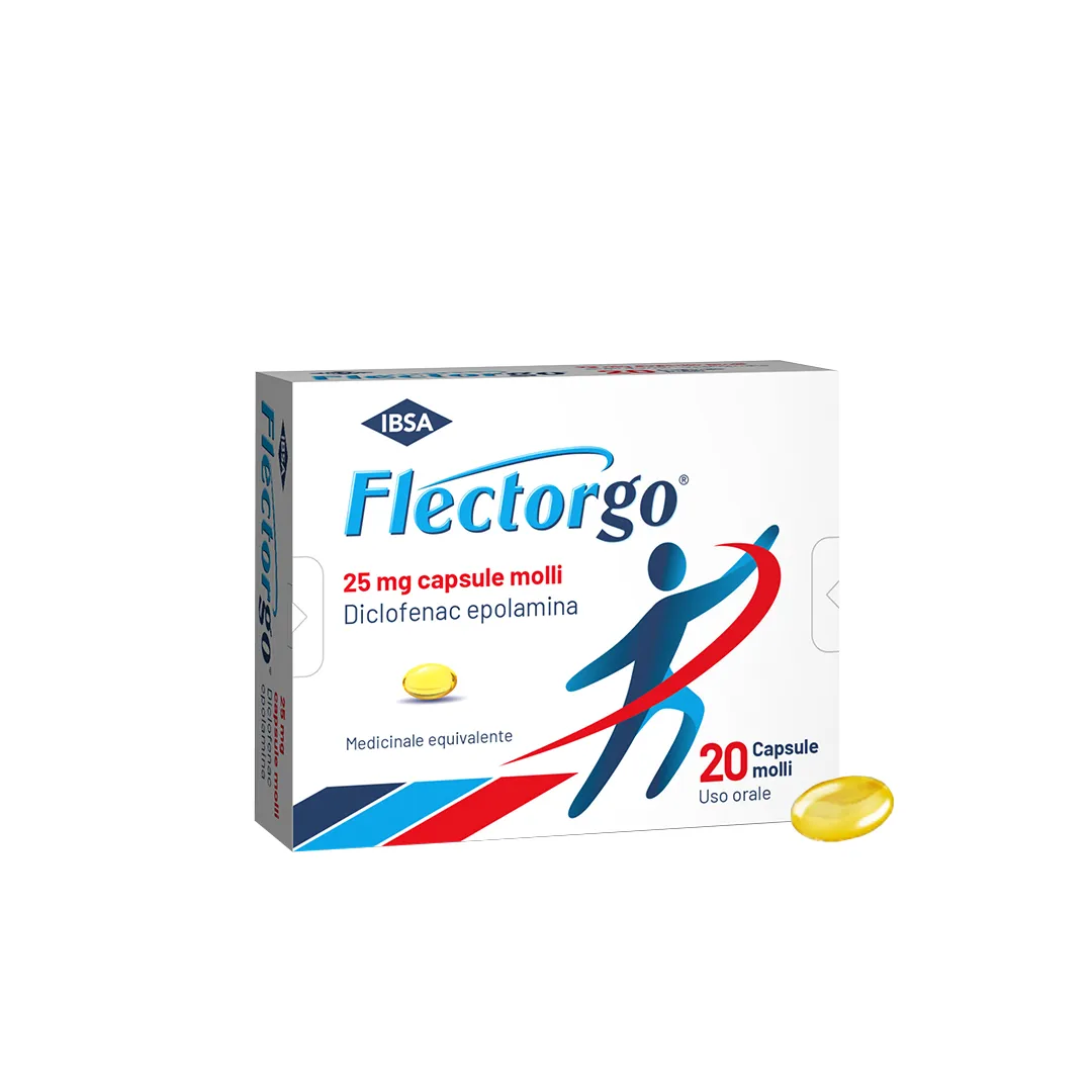 Flectorgo Capsule 25 mg Diclofenac 20 Capsule Molli Antidolorifico