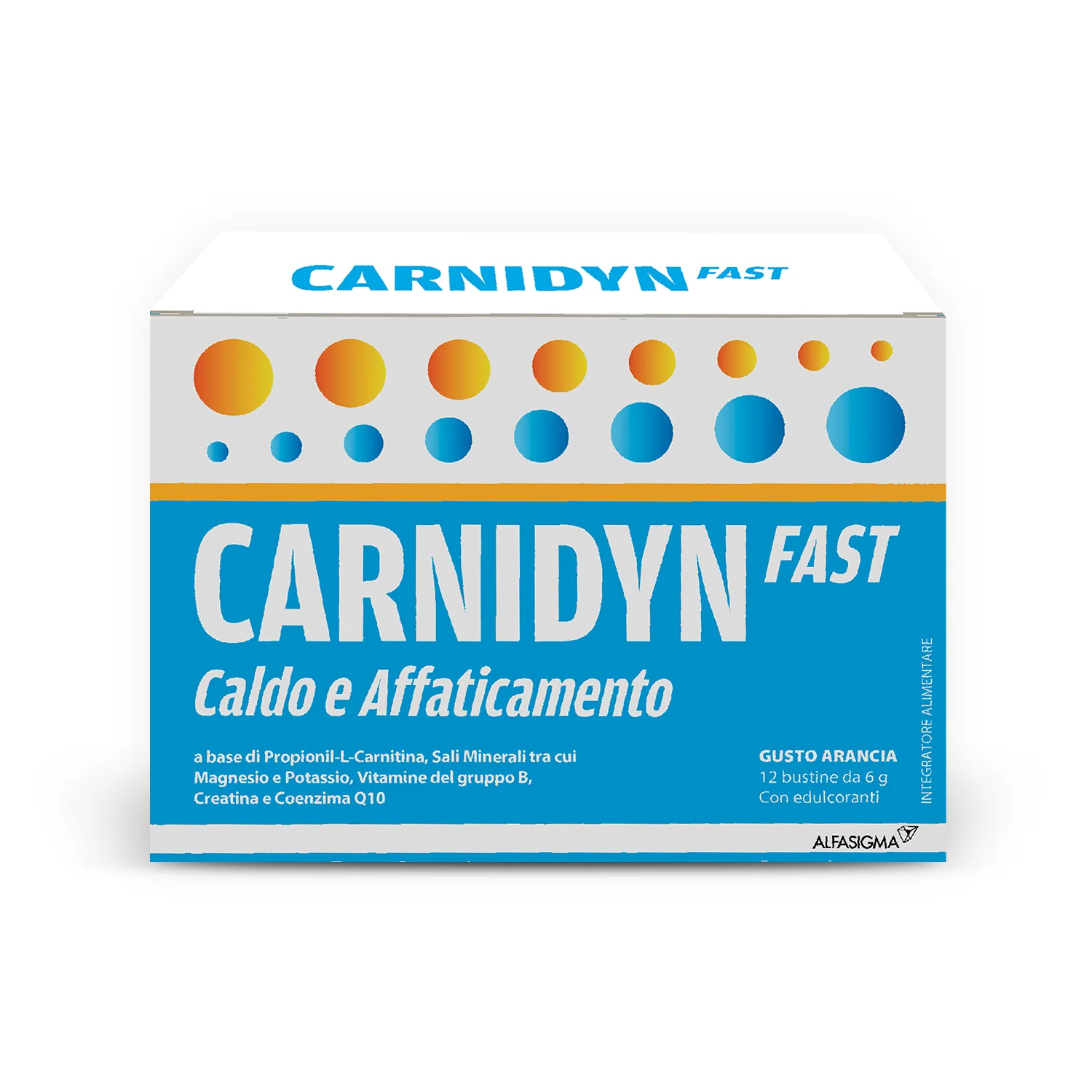 Carnidyn Fast 12 Bustine Integratore per caldo e affaticamento
