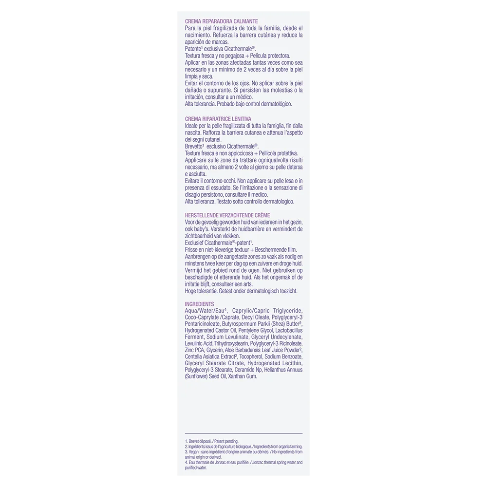 Jonzac Cica+ Crema Riparatrice Lenitiva 40 Ml Pelli Fragili e Irritate