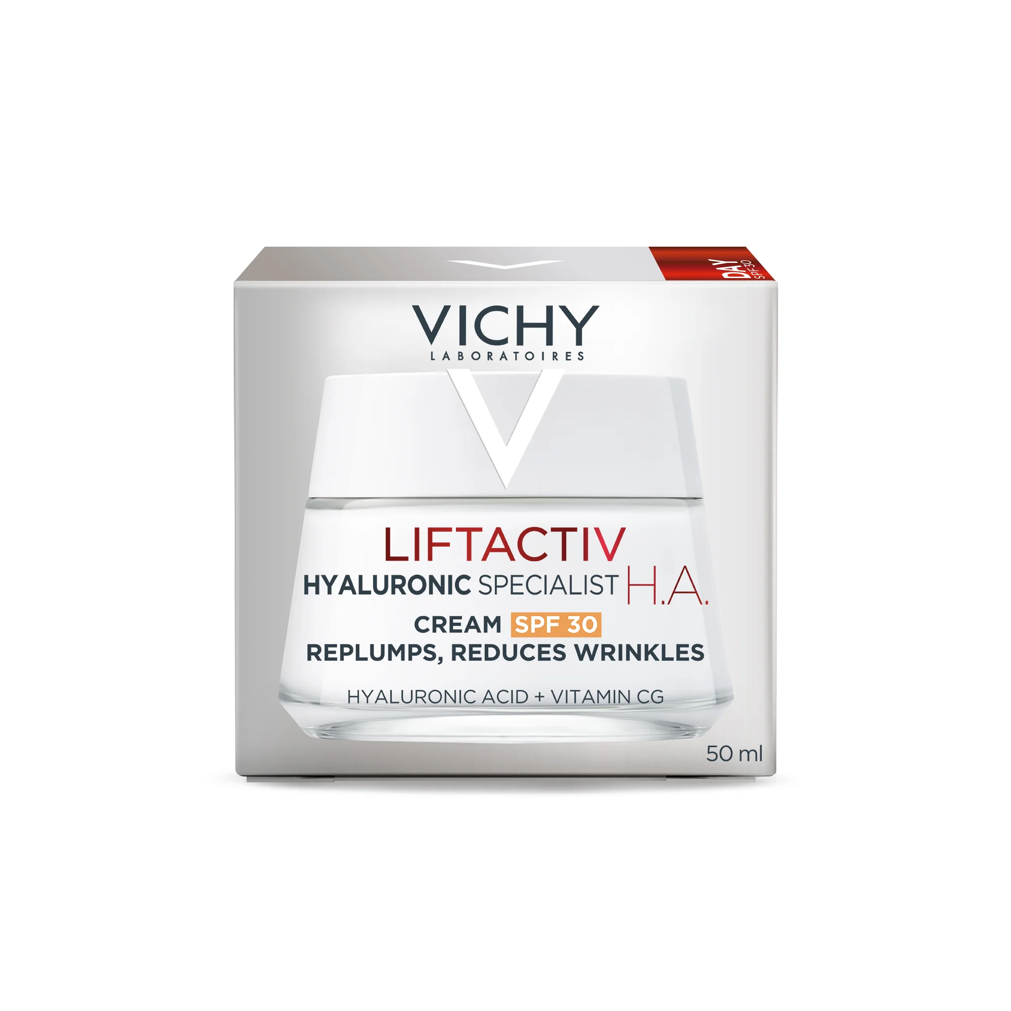 Vichy Liftactiv Supreme Crema Giorno H.A. SPF 30 50 ml Per Correzione di Rughe e Tono