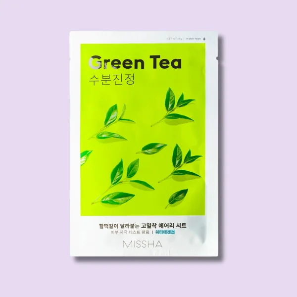 Missha Airy Fit Sheet Mask Green Tea 19 G Maschera viso in tessuto