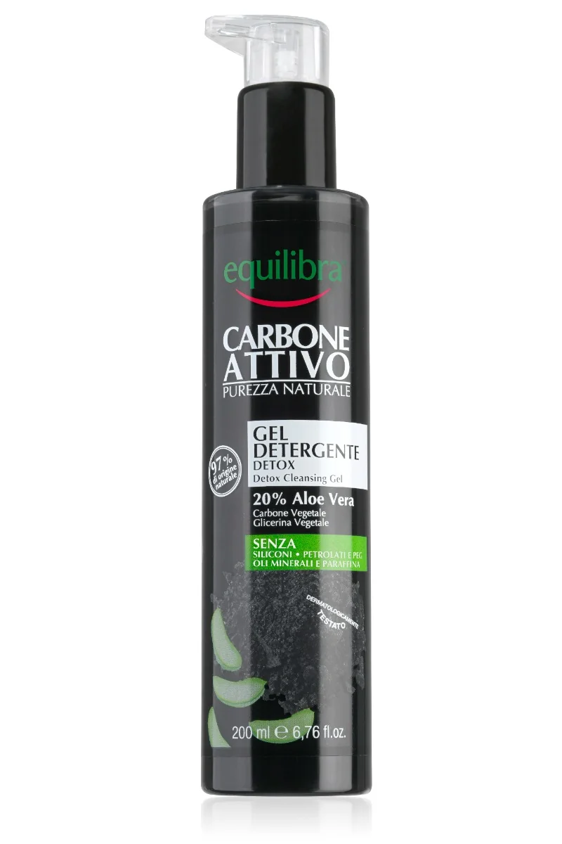 Equilibra Carbone Attivo Detergente Detossinante 200 ml Purificante Pelle