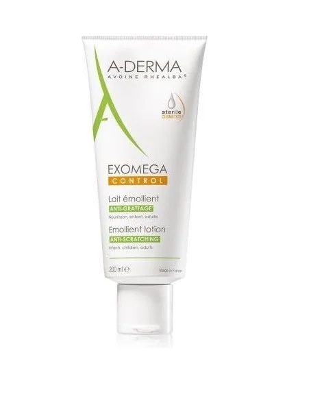 Aderma Exomega Control Latte Emolliente 200 ml Anti-Grattage Lenitivo