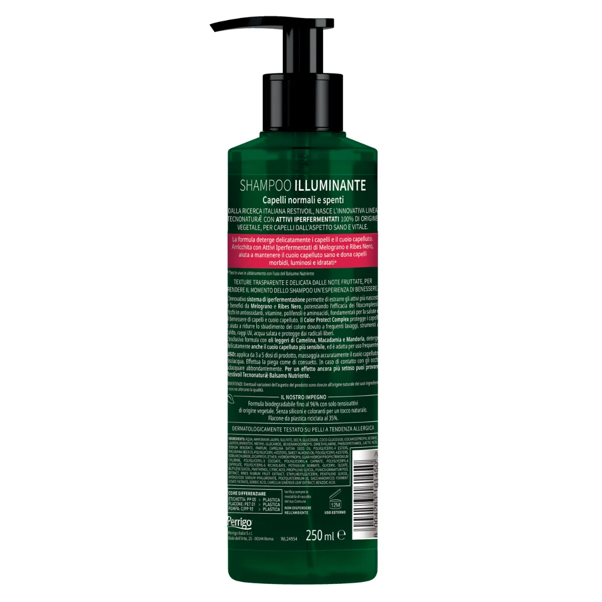 Restivoil Tecnonat Normali Shampoo 250 ml Per capelli normali e spenti
