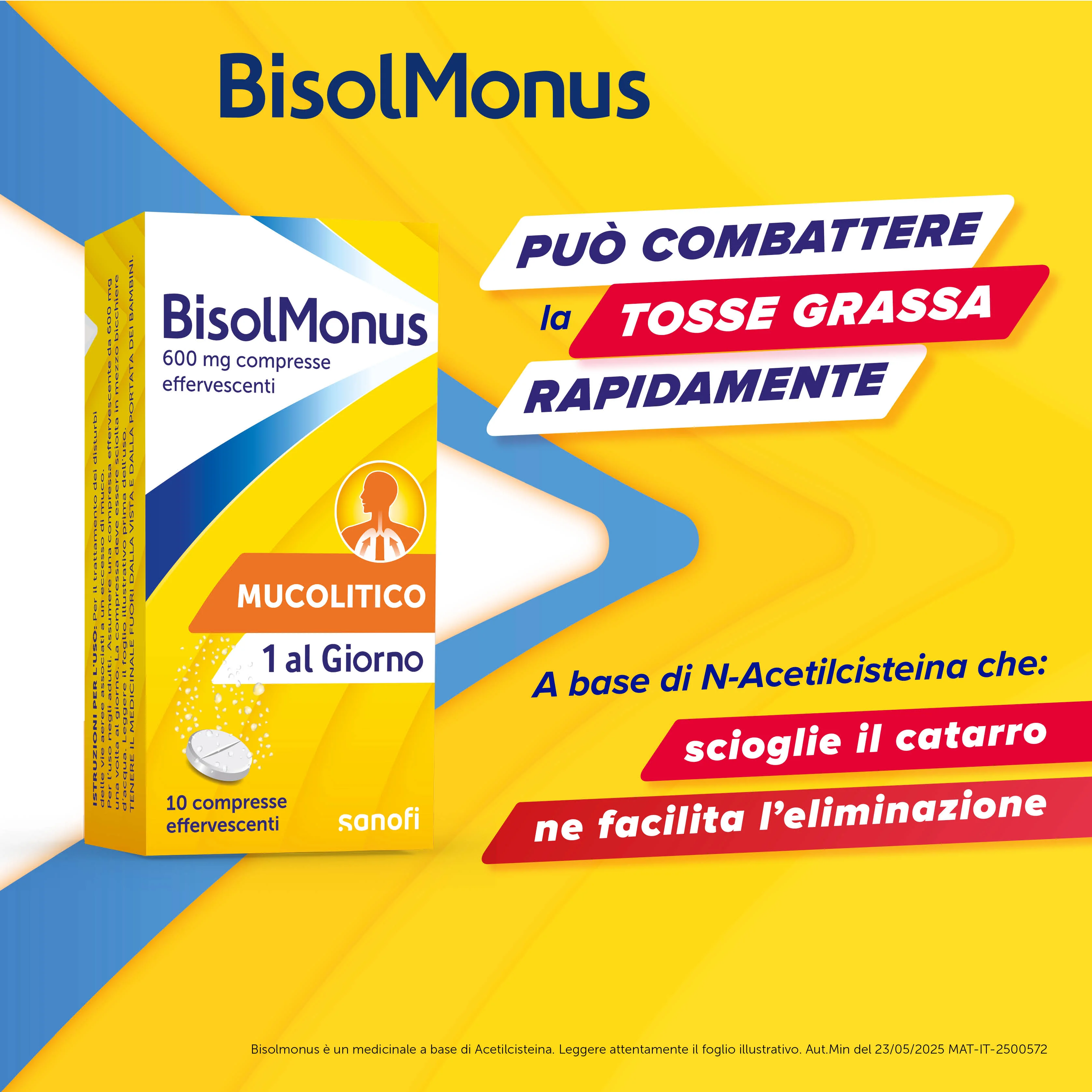 Bisolmonus 10 Compresse Effervescenti 600 Mg