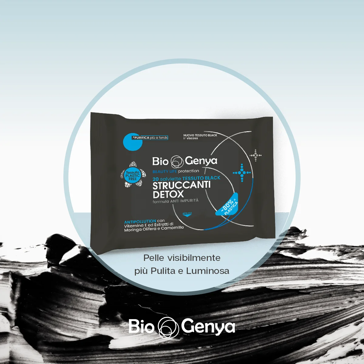 Biogenya Salviette Struccanti Detox 20 Pezzi