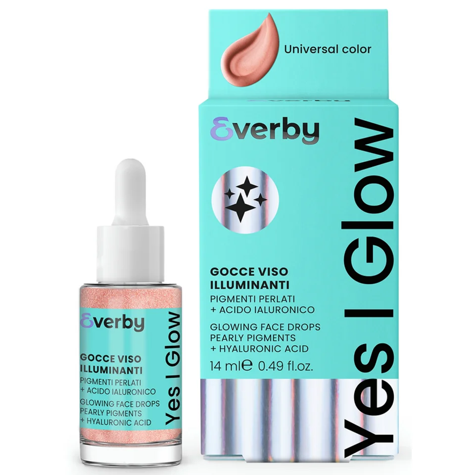 Everby Gocce Illuminanti Yes. I Glow 14 ml per Tutti i Tipi di Pelle