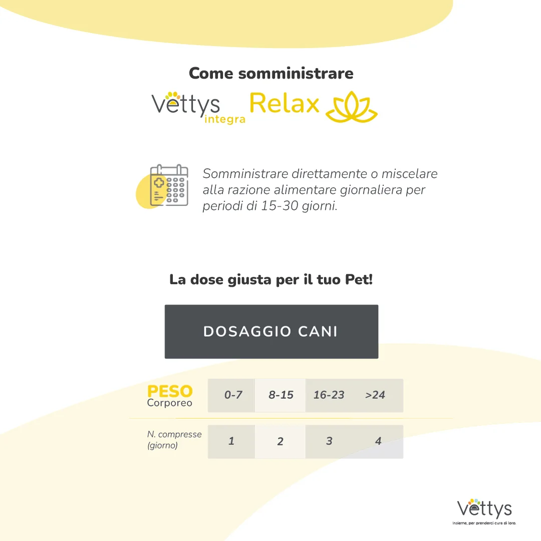 Vettys Integra Relax Cane 30 Compresse Riposo
