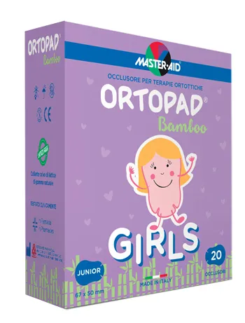 Master Aid Ortopad Girls Medium Occlusore Ortottico 20 Pezzi 