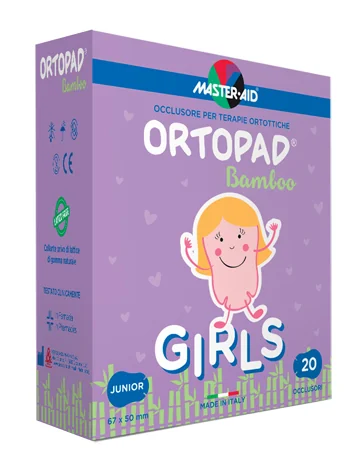 Master Aid Ortopad Girls Medium Occlusore Ortottico 20 Pezzi
