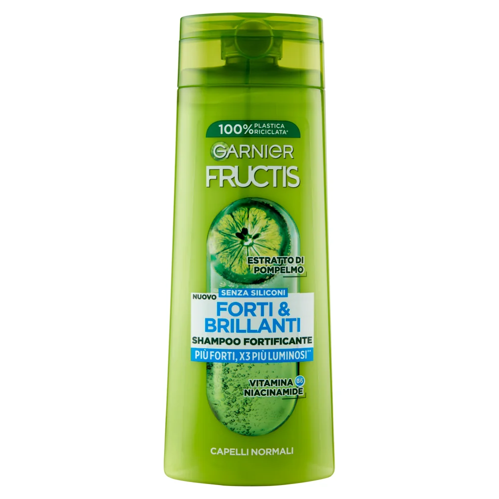 Garnier Fructis Shampoo Forti & Brillanti 250 ml Senza siliconi