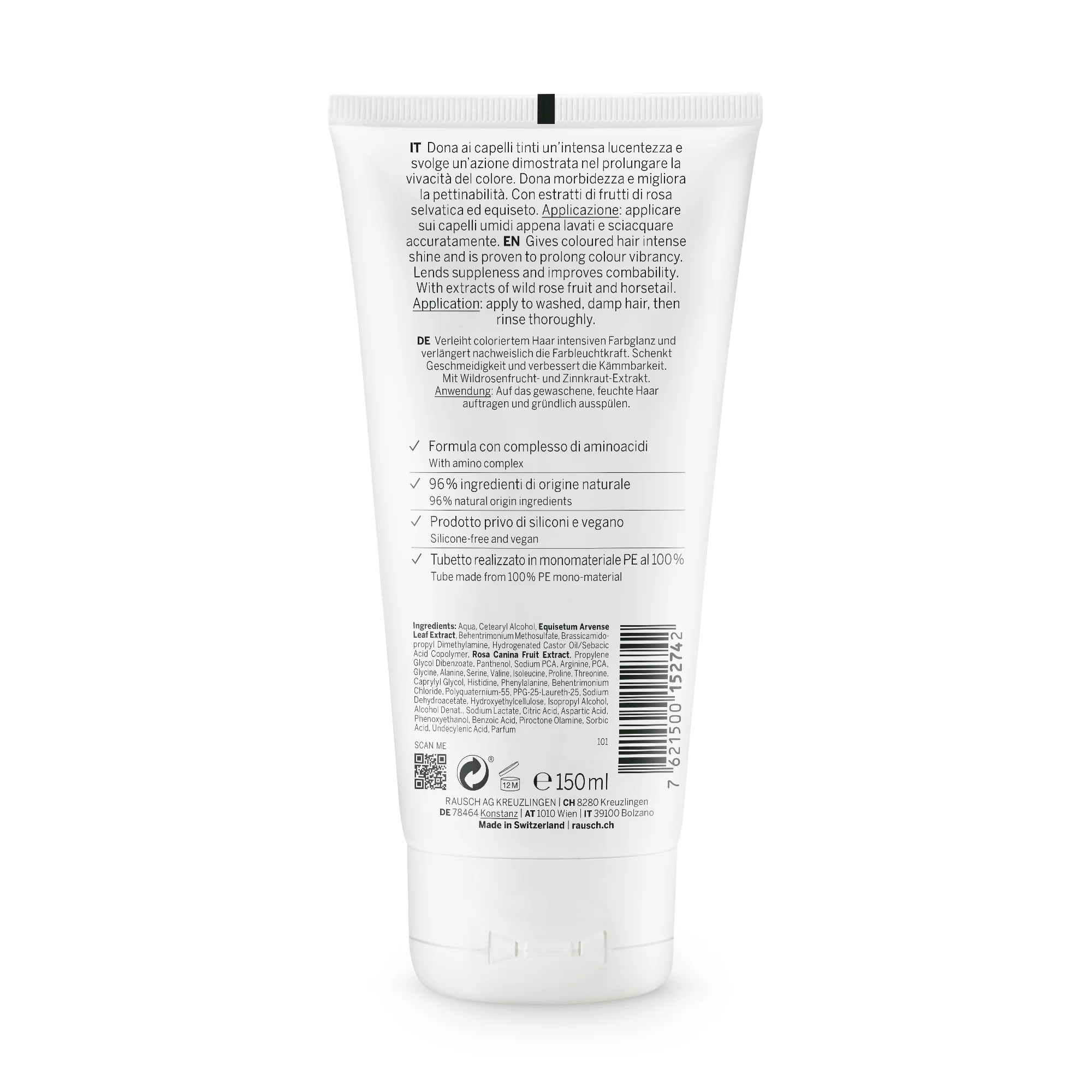 Rausch Balsamo Colorprotettivo Alla Rosa Selvatica 150 Ml