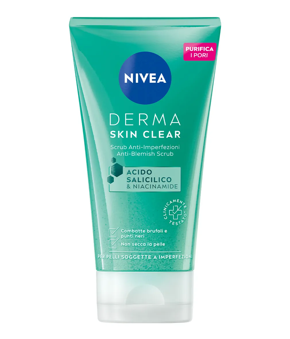 Nivea Derma Skin Scrub 150 ml Per pelli soggette a imperfezioni