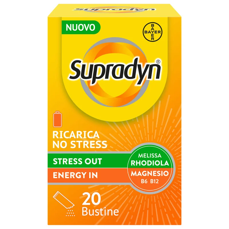 Supradyn Ricarica No Stress 20 Bustine Integratore Vitamine e Magnesio