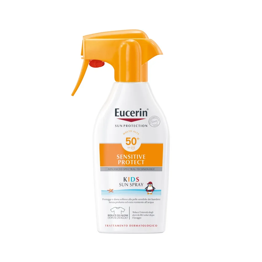 Eucerin Sun Kids Trigger Spray Solare SPF 50+ Protezione Bambini 300 ml Protezione Solare