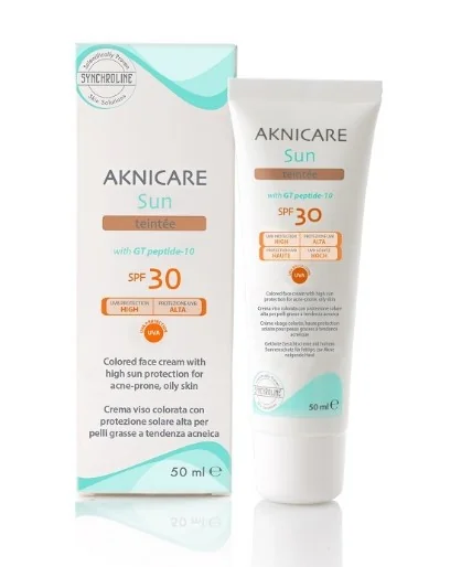 Aknicare Sun Teintee Spf30 50 ml Protezione solare colorata