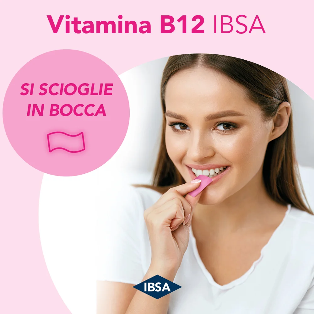 Vitamina B12 Ibsa 30 Film Orali Integratore di Vitamina B12