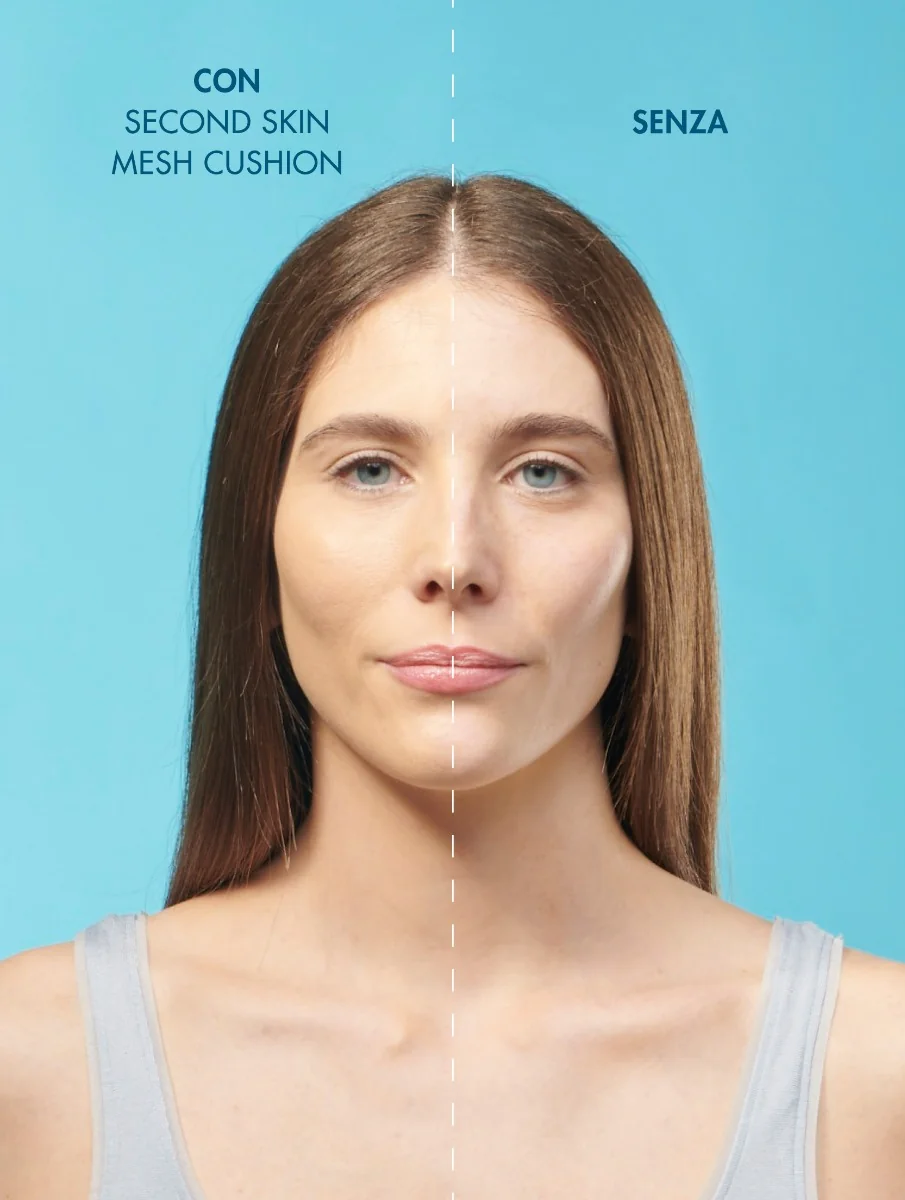 Miamo Second Skin Mesh Cushion Foundation Ivory SPF 50+ Pa+++ 11 ml Antiossidante protettivo uniformante