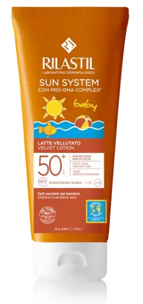 Rilastil Sun System Baby Latte Solare Fluido SPF 50+ 200 ml - Protezione Bambini 