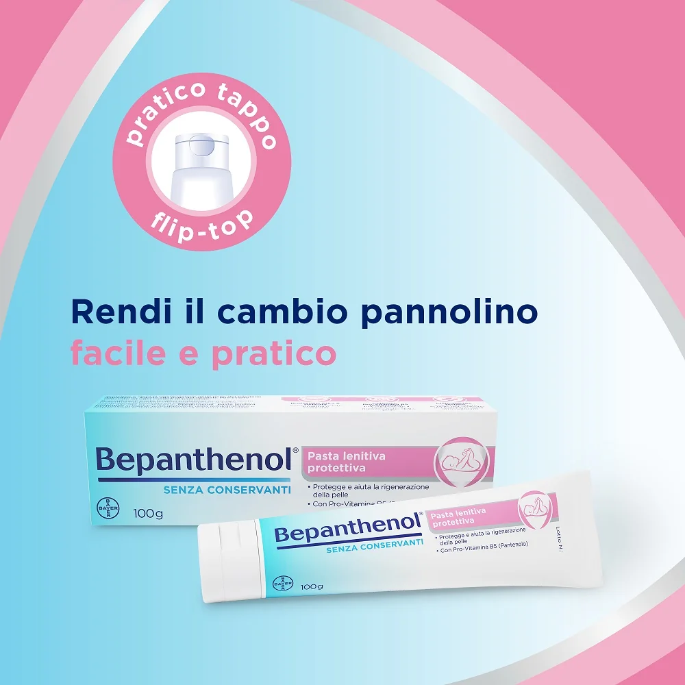 Bepanthenol Pasta Lenitiva Protettiva 100g Cambio Pannolino