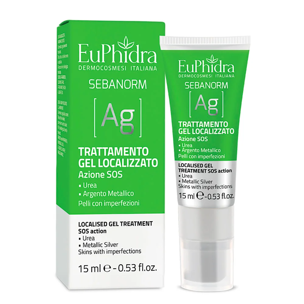 EuPhidra Sebanorm Ag Trattamento Gel Localizzato SOS 15ml Pelli Impure